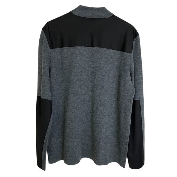 Theory Jacket Mens XL Gray Black Thadd D P Soft Luster Plus Full Zip Wool Blend - Picture 2 of 10